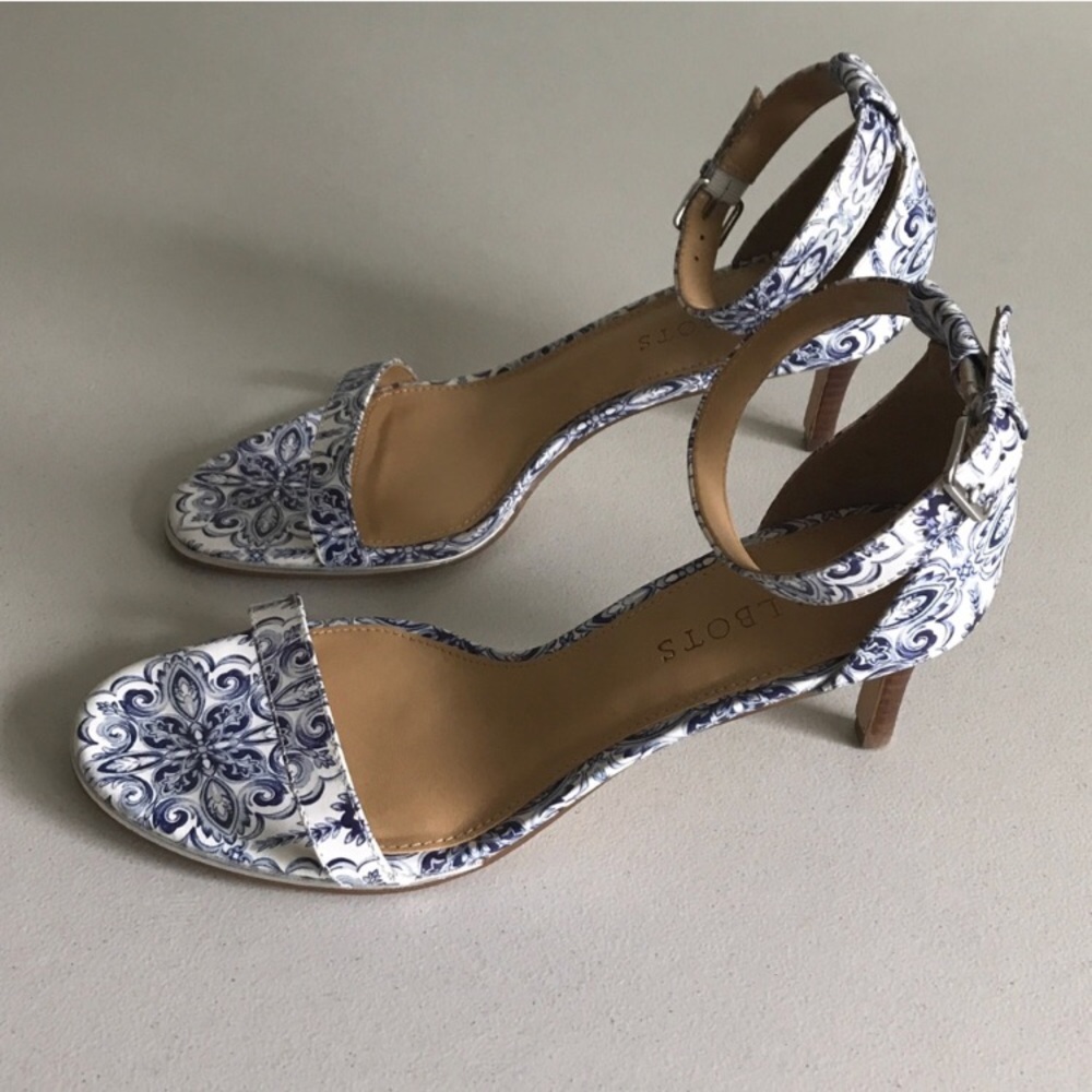 {Talbots} Trulli Ornate Tile Leather Sandals - Picture 3 of 8